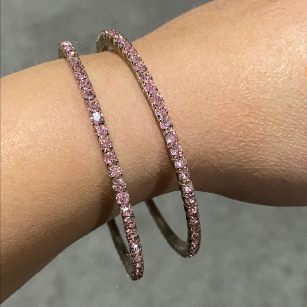 2 pink bangles